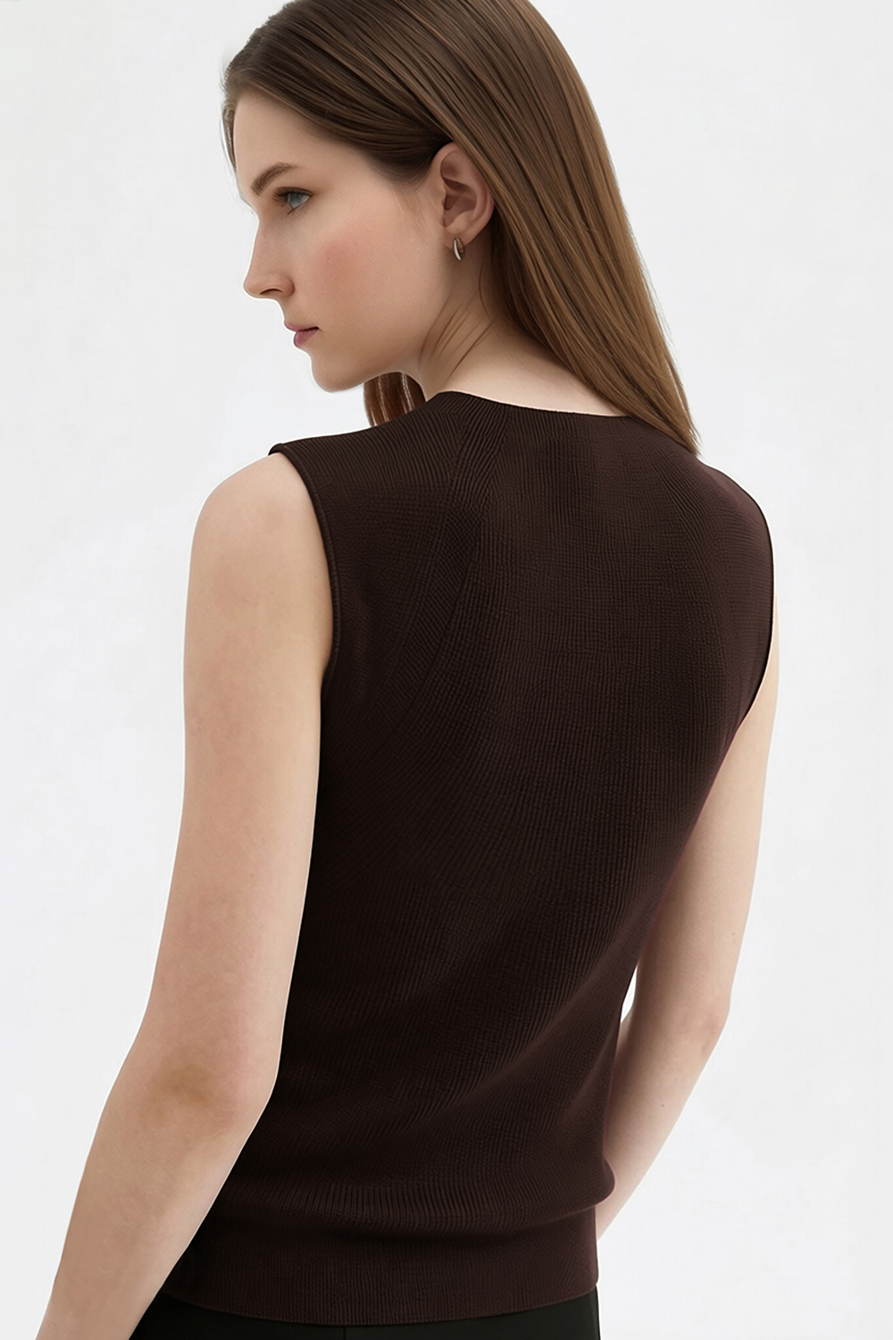 Crew Neck Knit Camisole Top