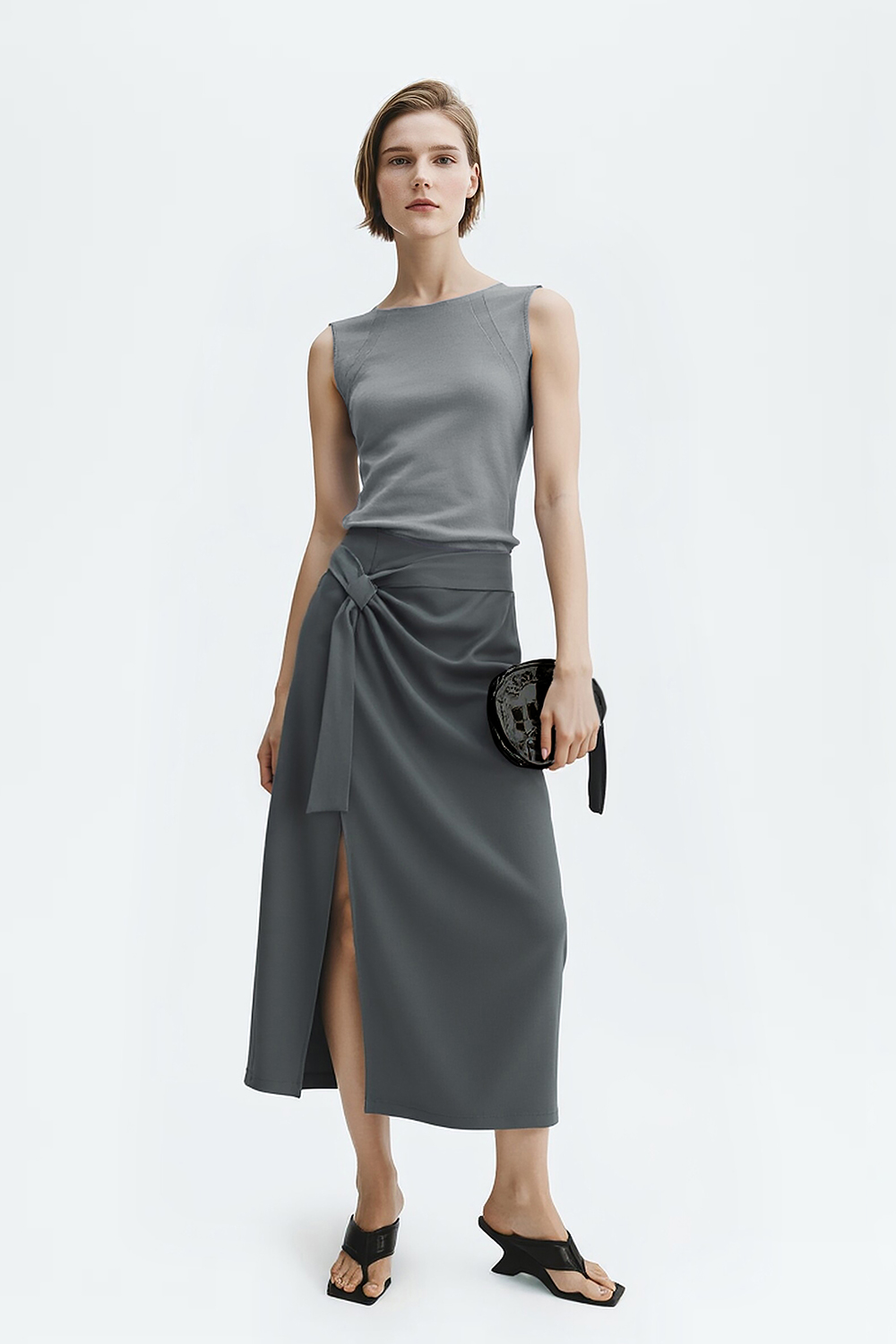 Crew Neck Knit Camisole Top