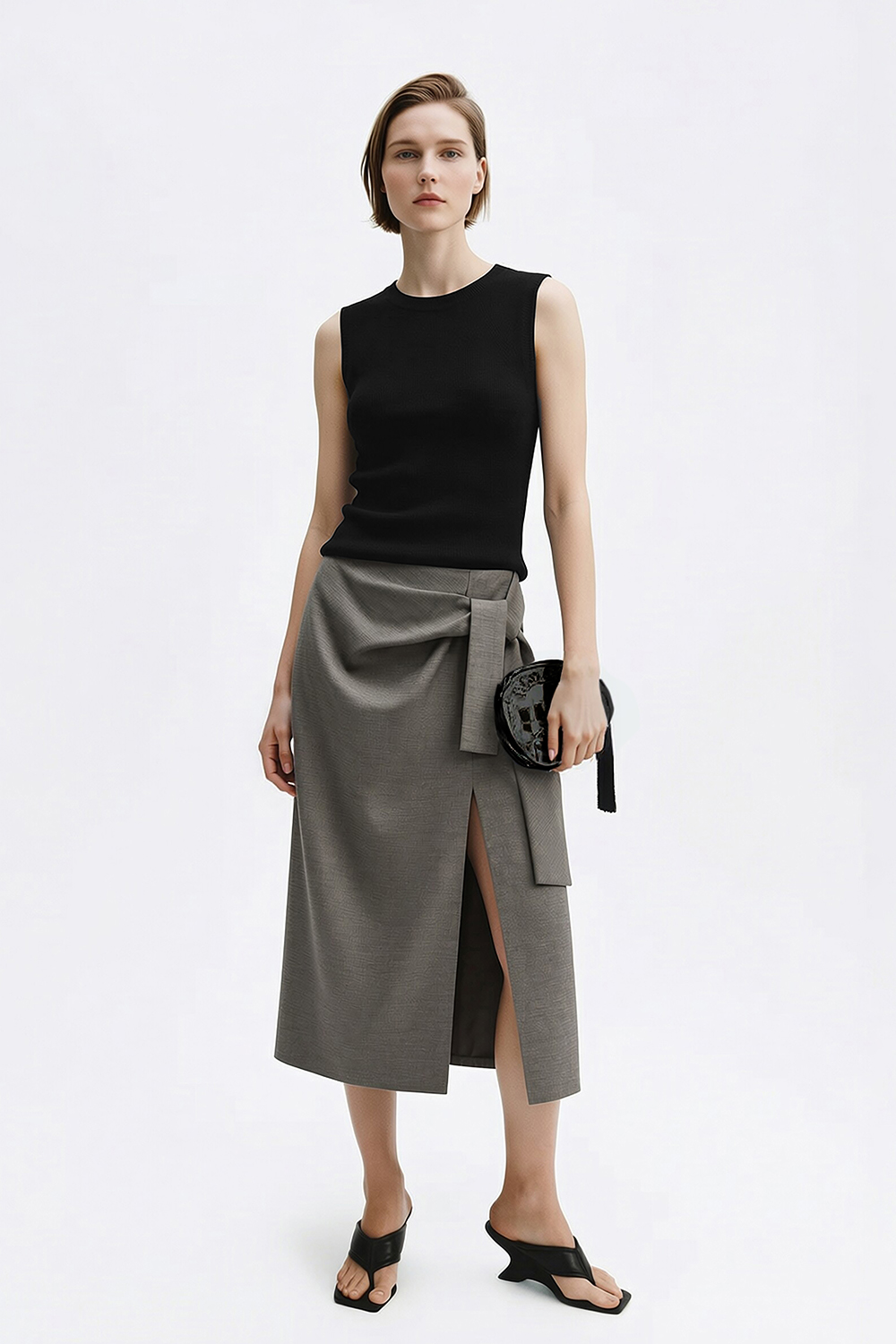 Crew Neck Knit Camisole Top