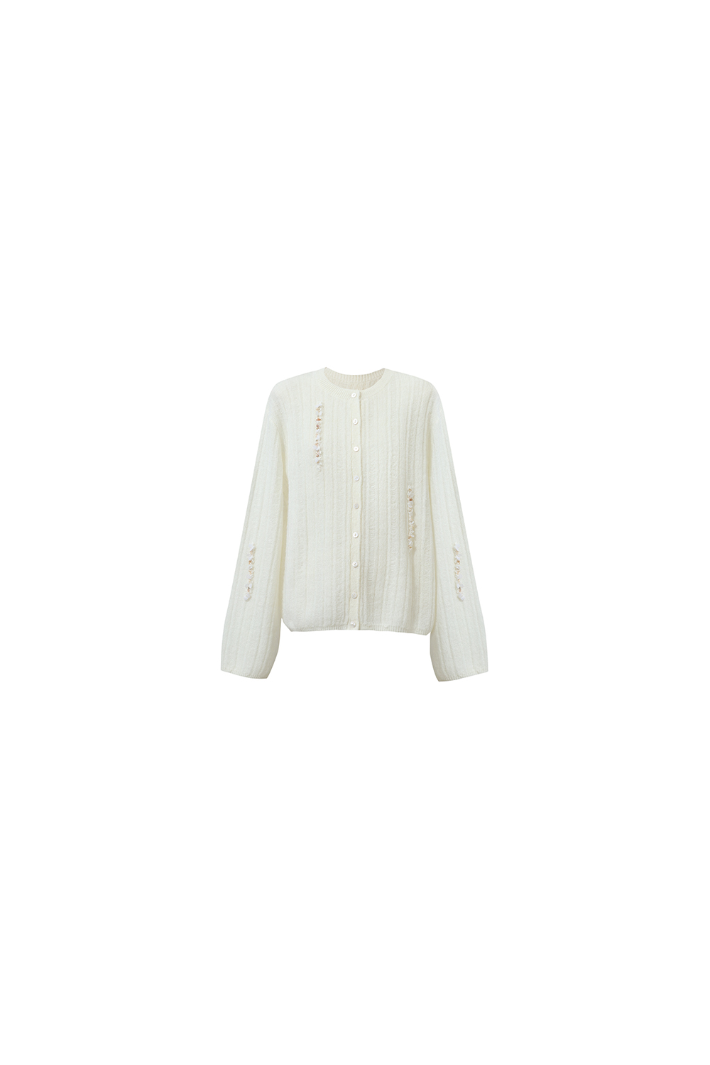 Drop Needle Rib Knit Cardigan