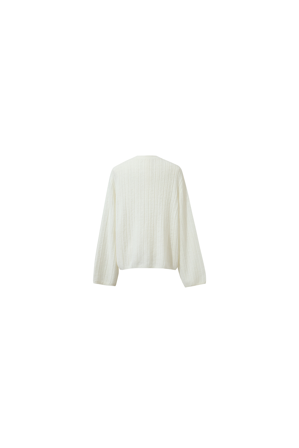 Drop Needle Rib Knit Cardigan