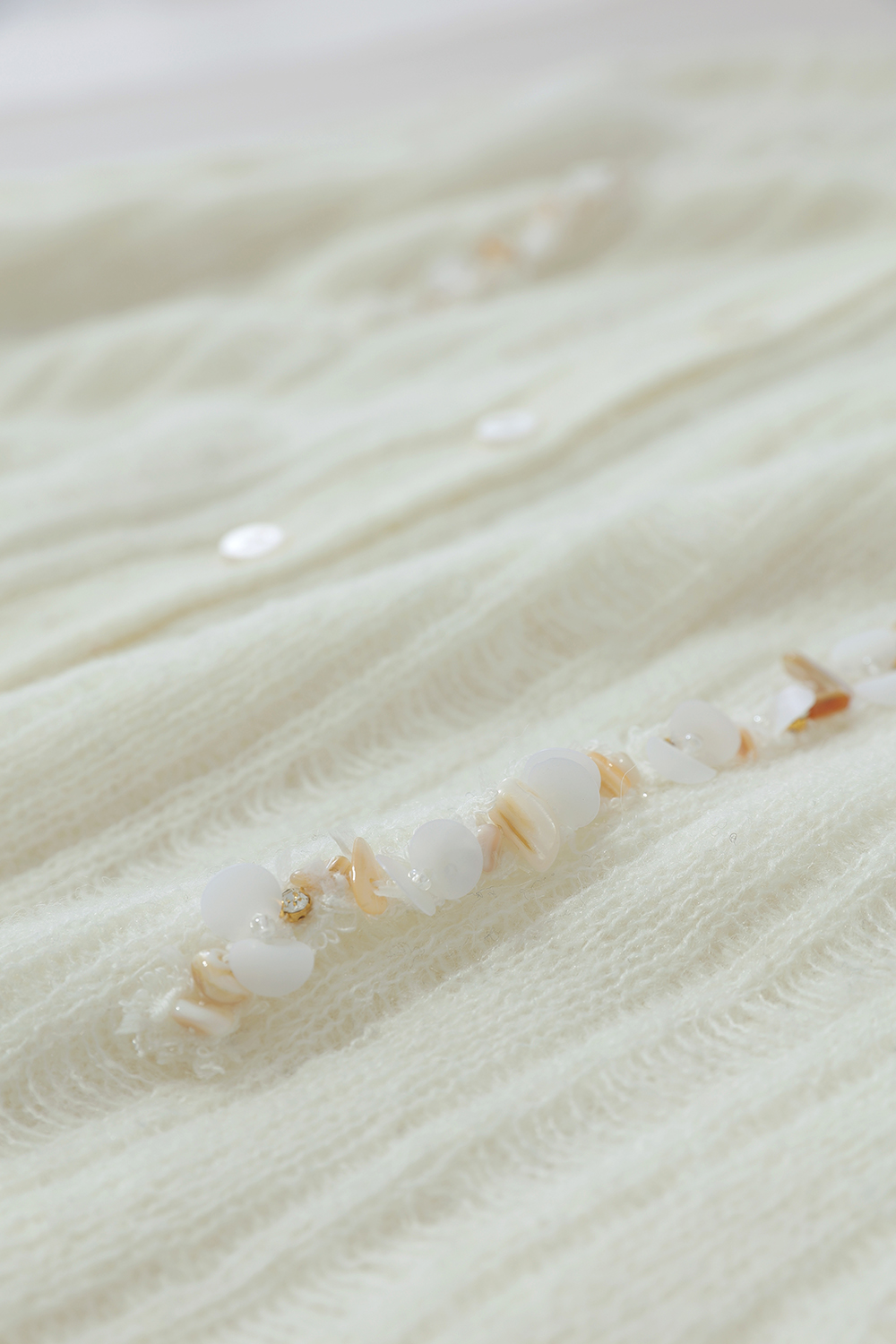 Drop Needle Rib Knit Cardigan