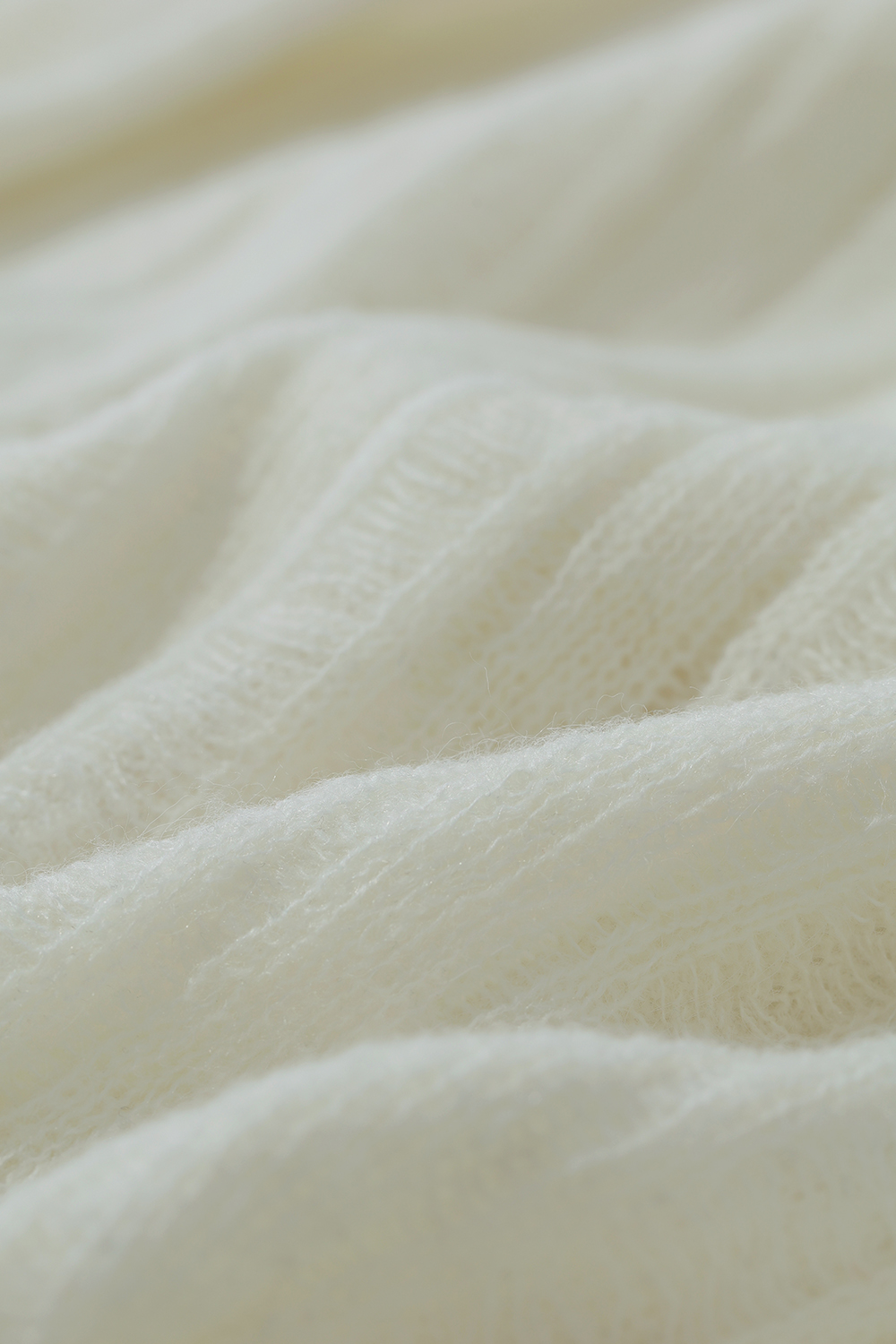 Drop Needle Rib Knit Cardigan