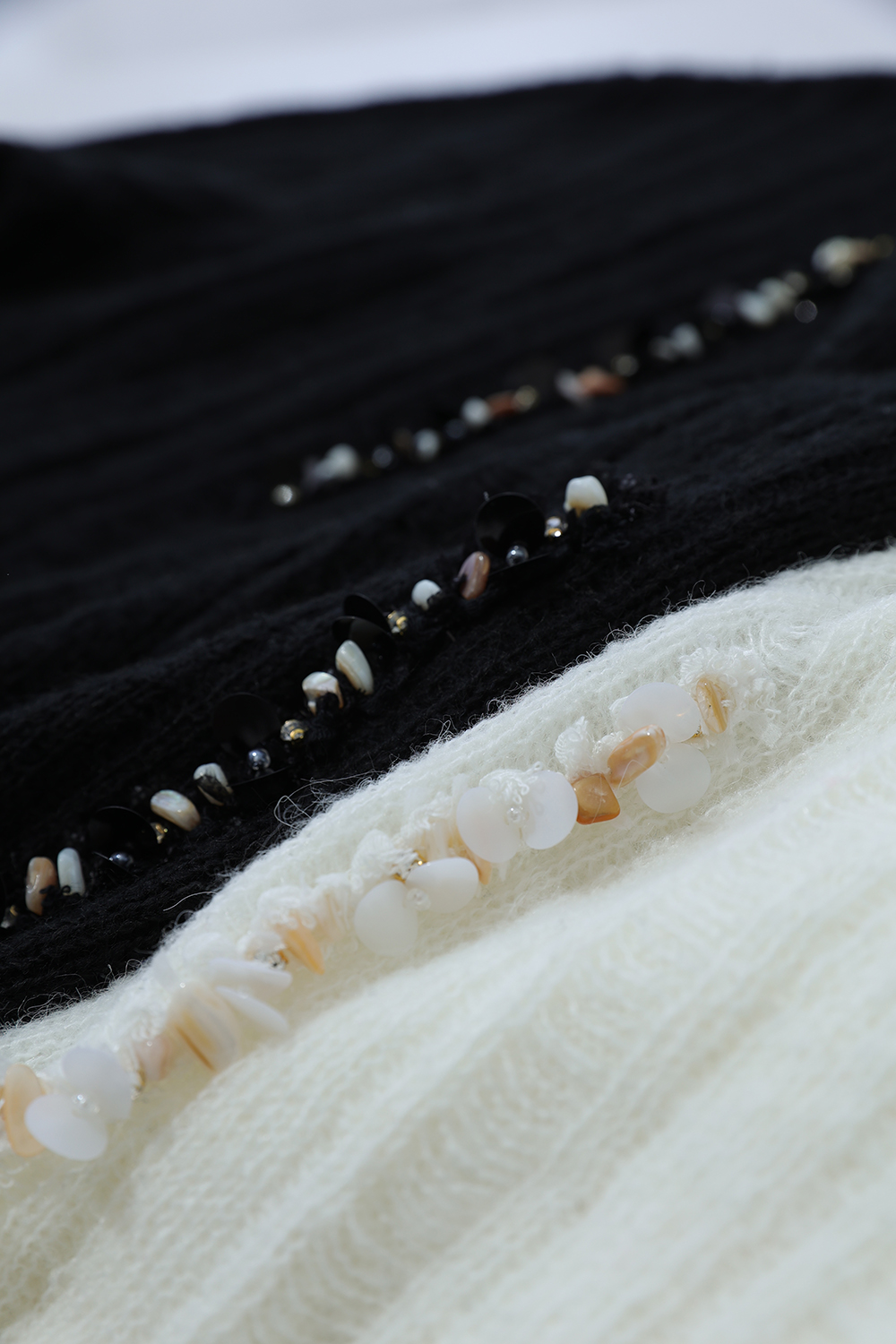 Drop Needle Rib Knit Cardigan