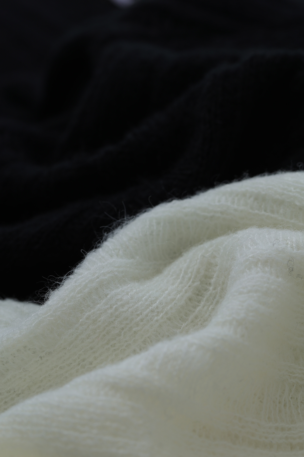 Drop Needle Rib Knit Cardigan