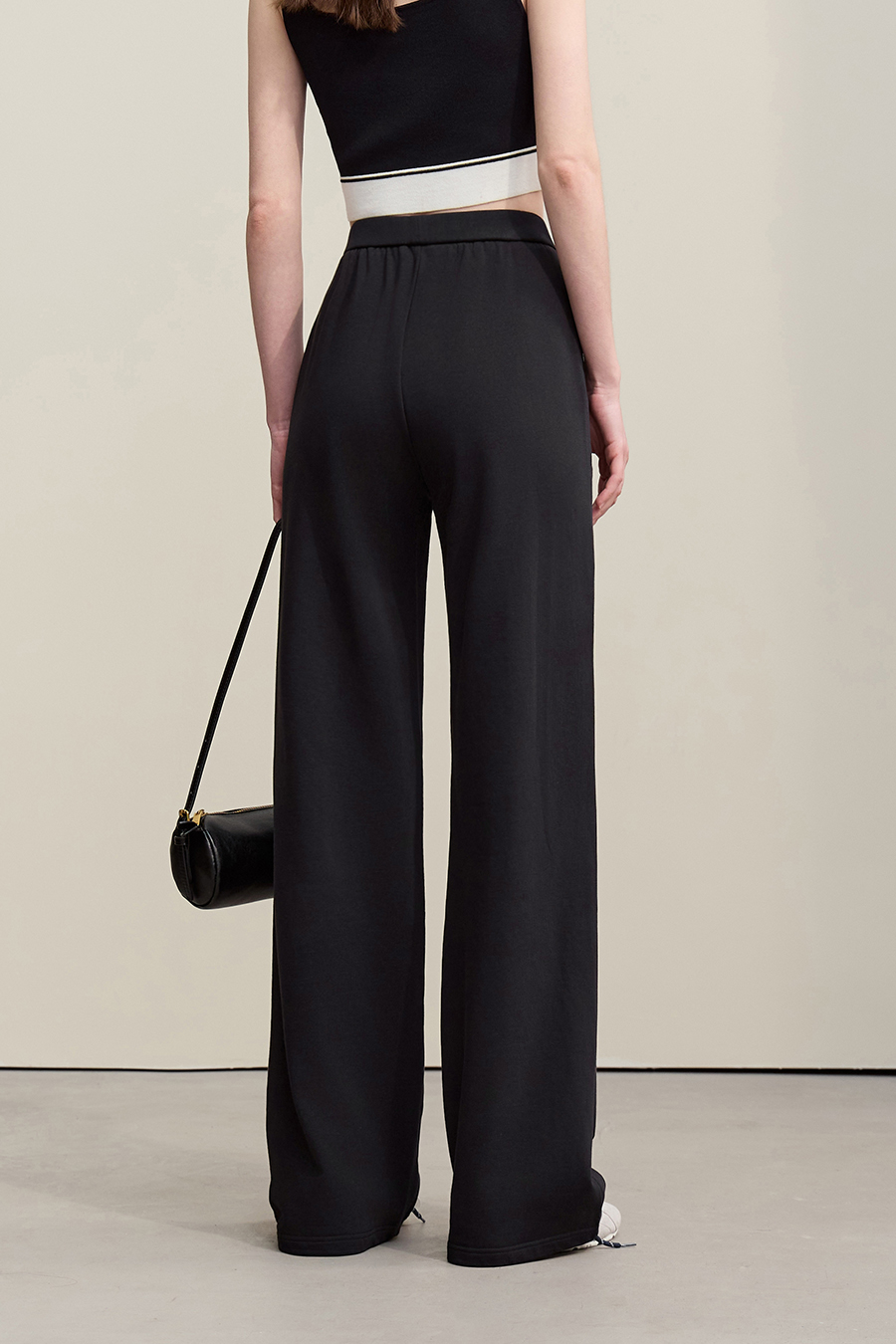 Color-block Spliced Casual Pants