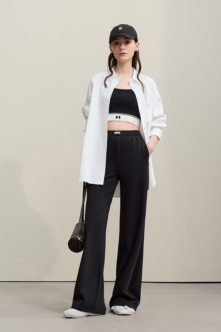 Color-block Spliced Casual Pants