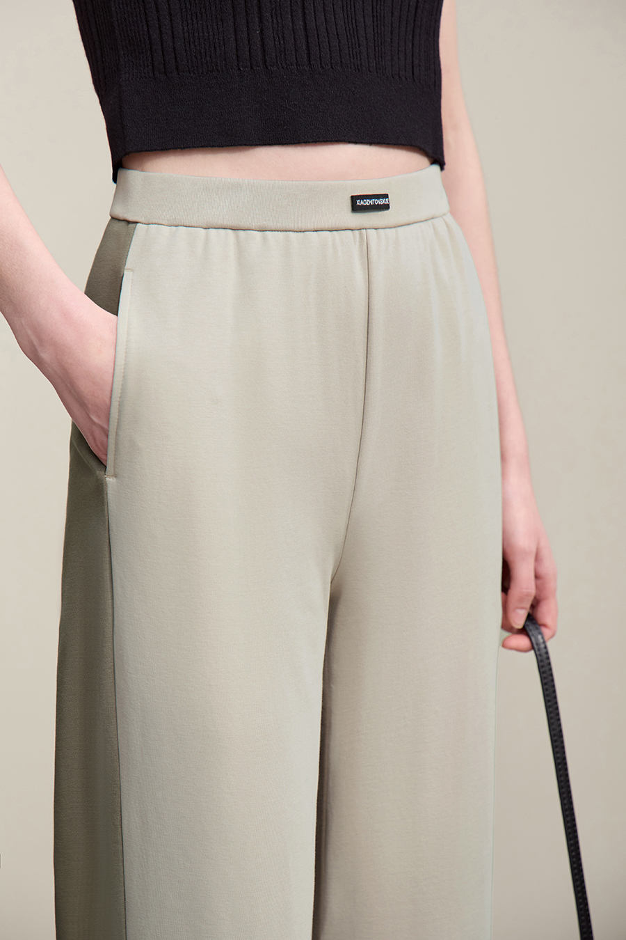 Color-block Spliced Casual Pants