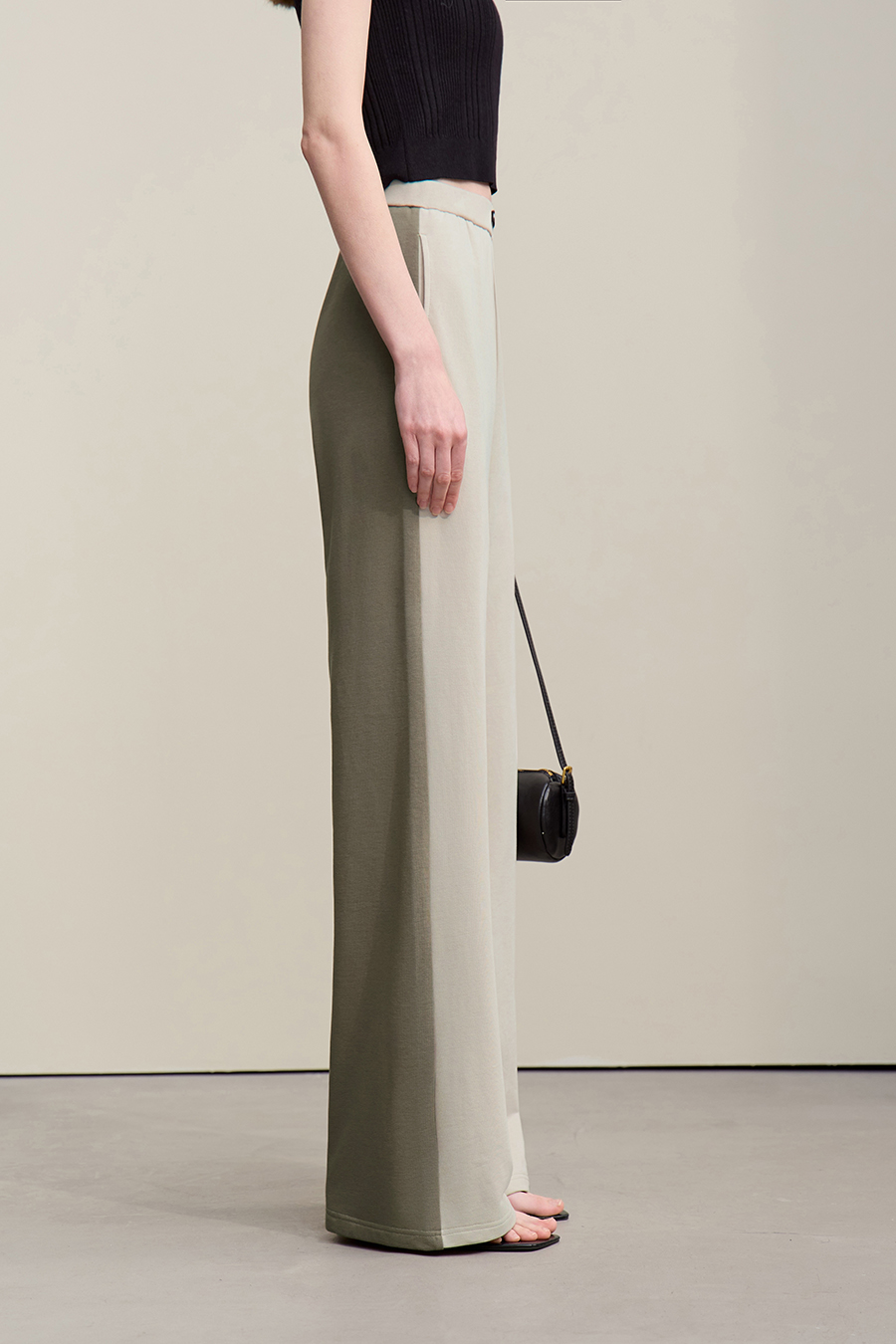 Color-block Spliced Casual Pants