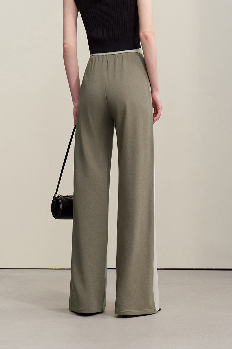 Color-block Spliced Casual Pants