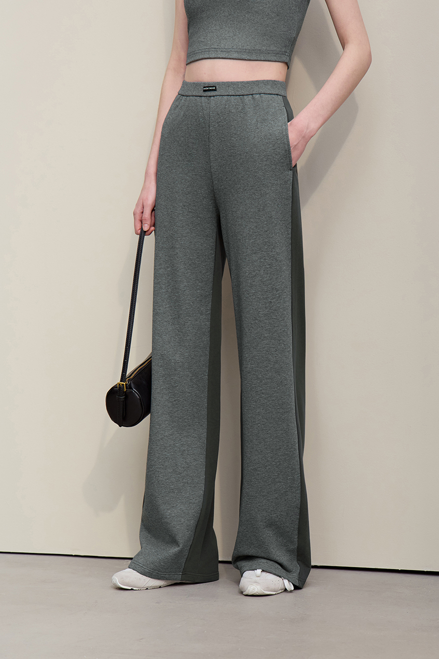 Color-block Spliced Casual Pants