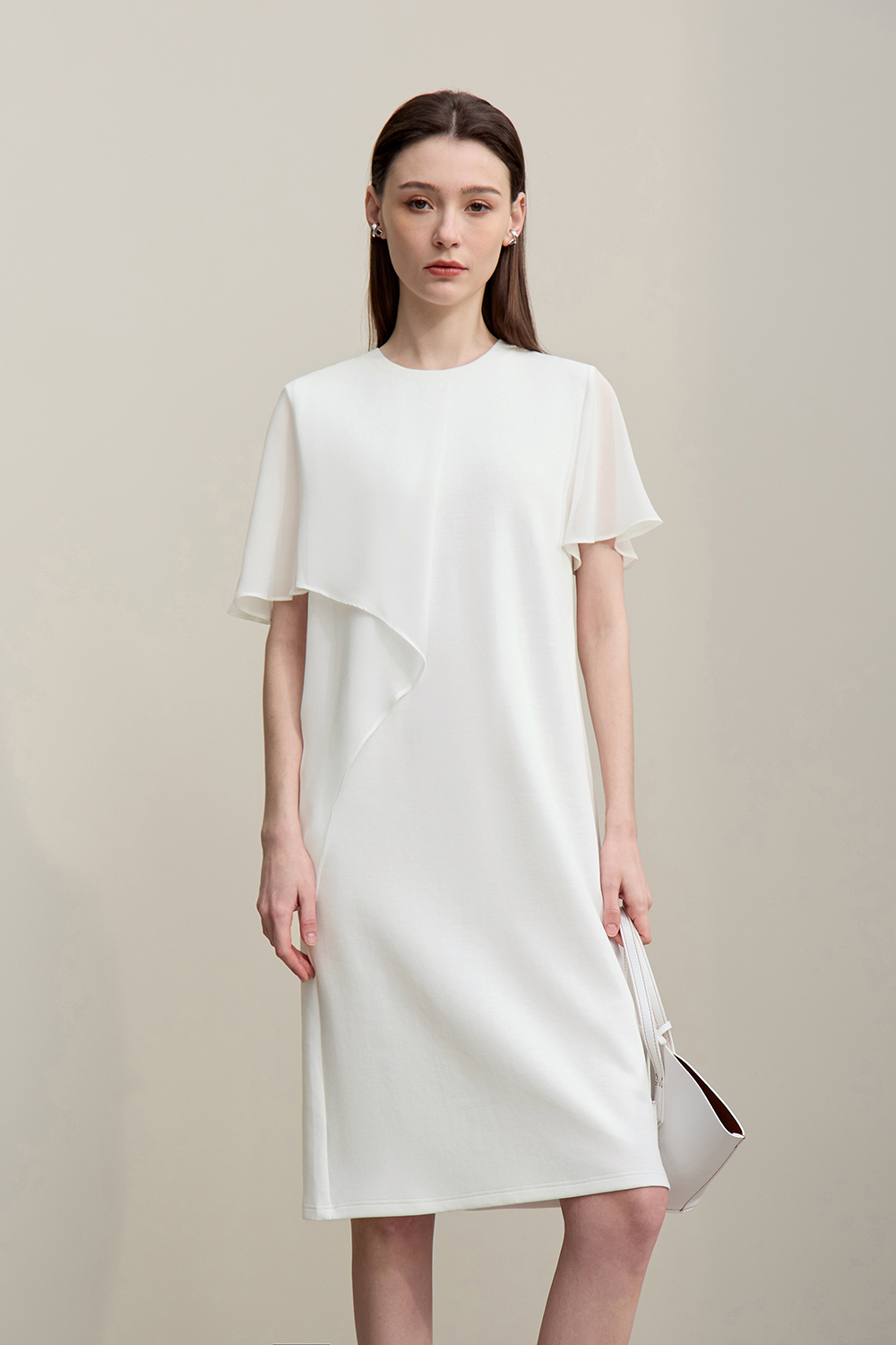 Perspective Mesh Splice Dress|AMII