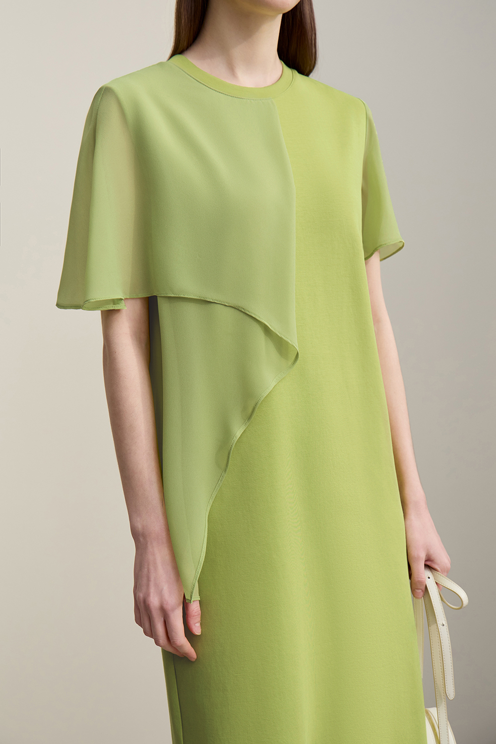 Perspective Mesh Splice Dress|AMII