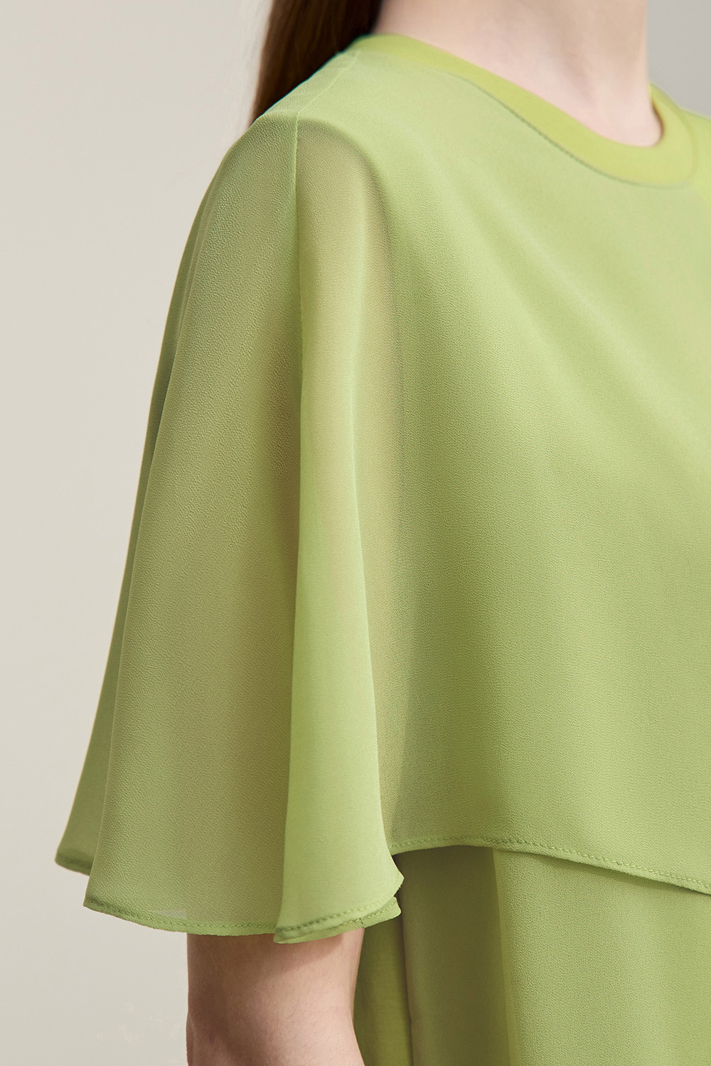 Perspective Mesh Splice Dress|AMII
