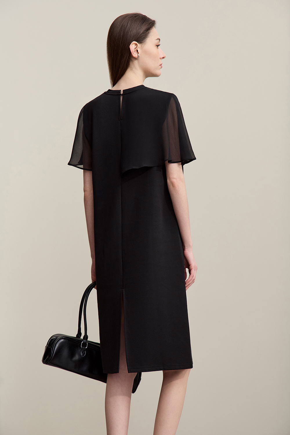 Perspective Mesh Splice Dress|AMII