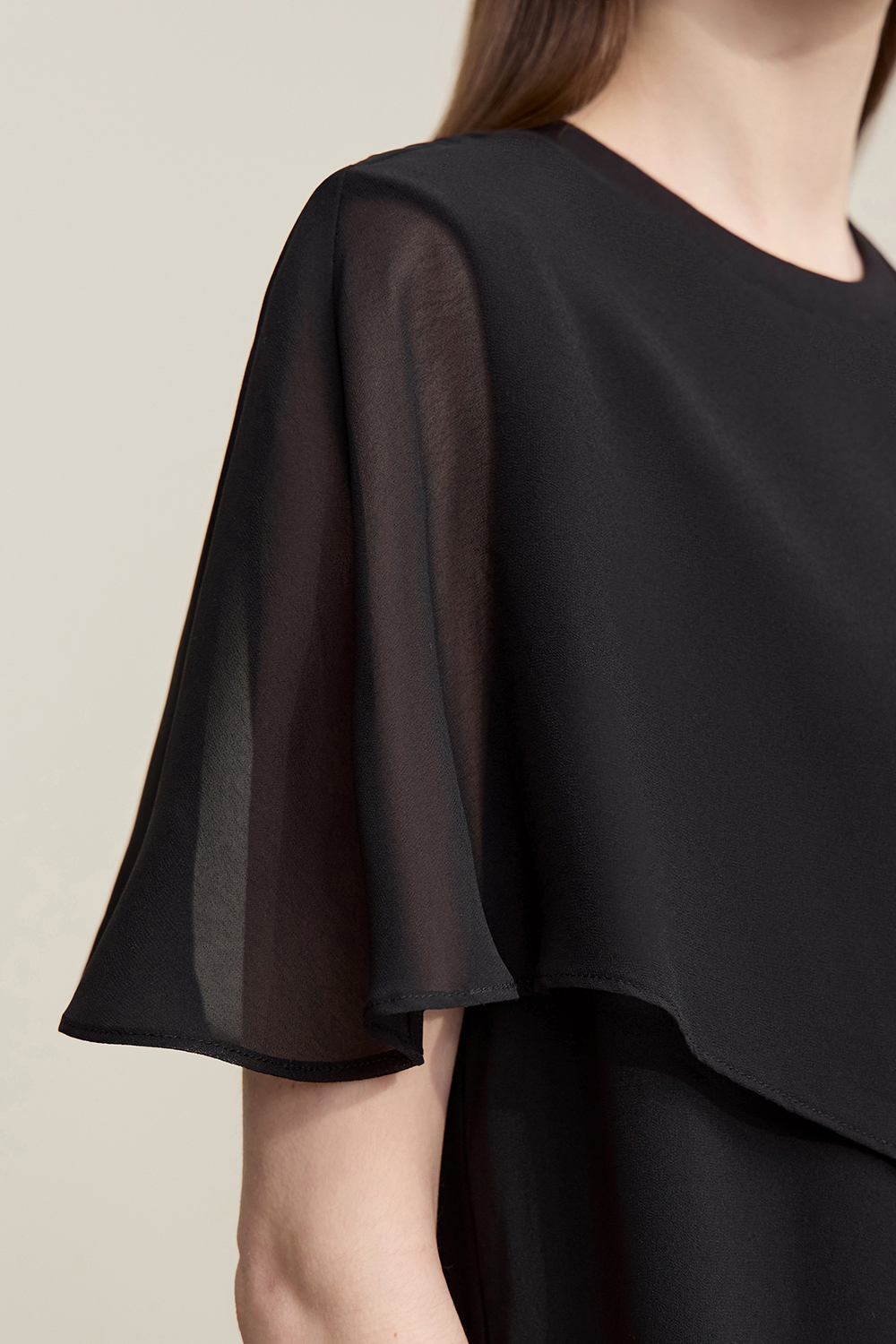 Perspective Mesh Splice Dress|AMII