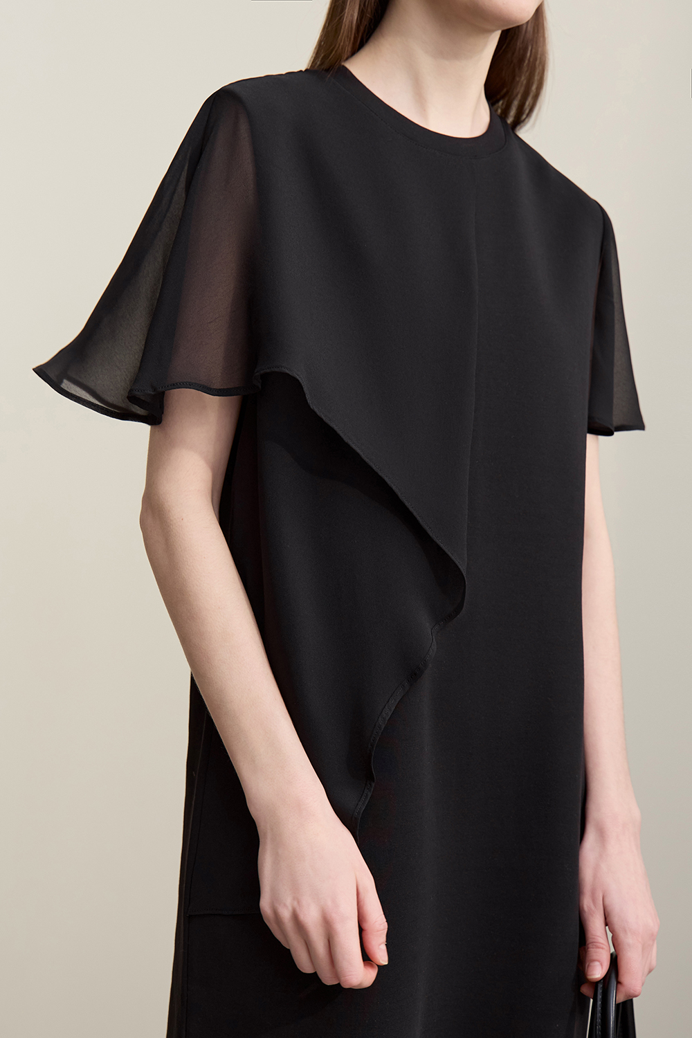 Perspective Mesh Splice Dress|AMII