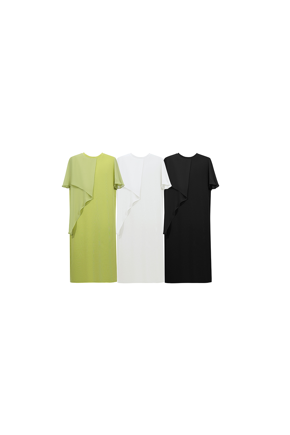 Perspective Mesh Splice Dress|AMII