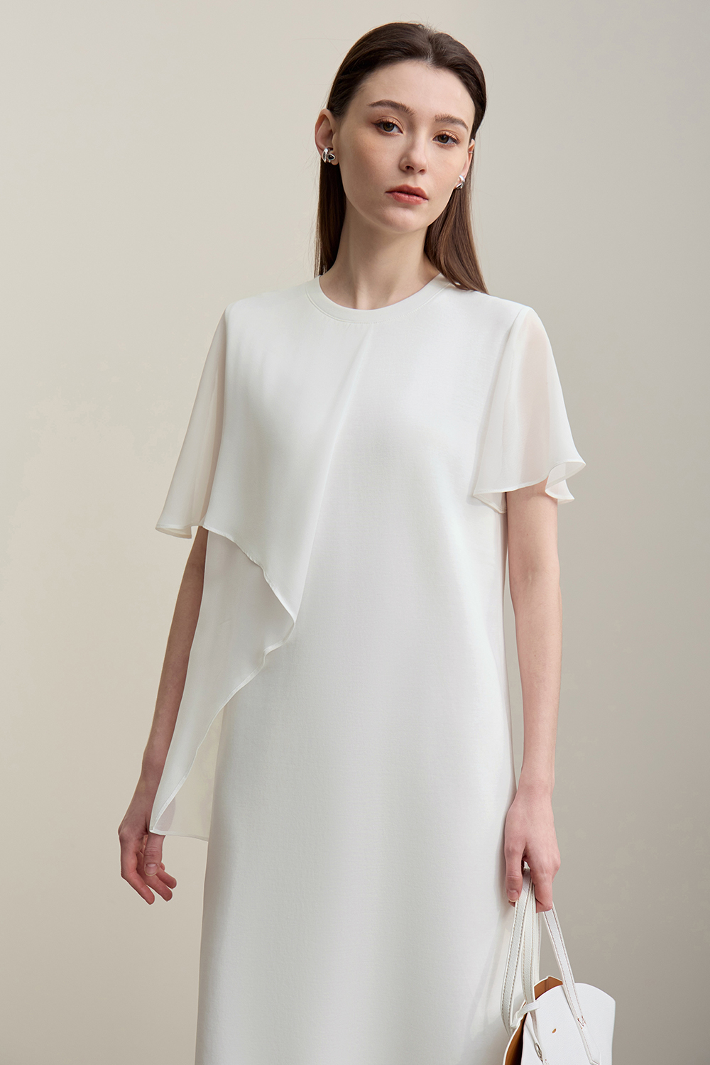 Perspective Mesh Splice Dress|AMII