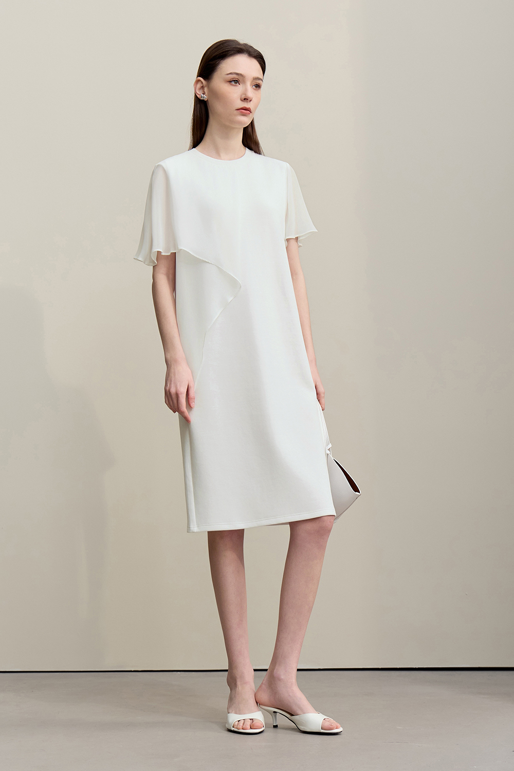Perspective Mesh Splice Dress|AMII