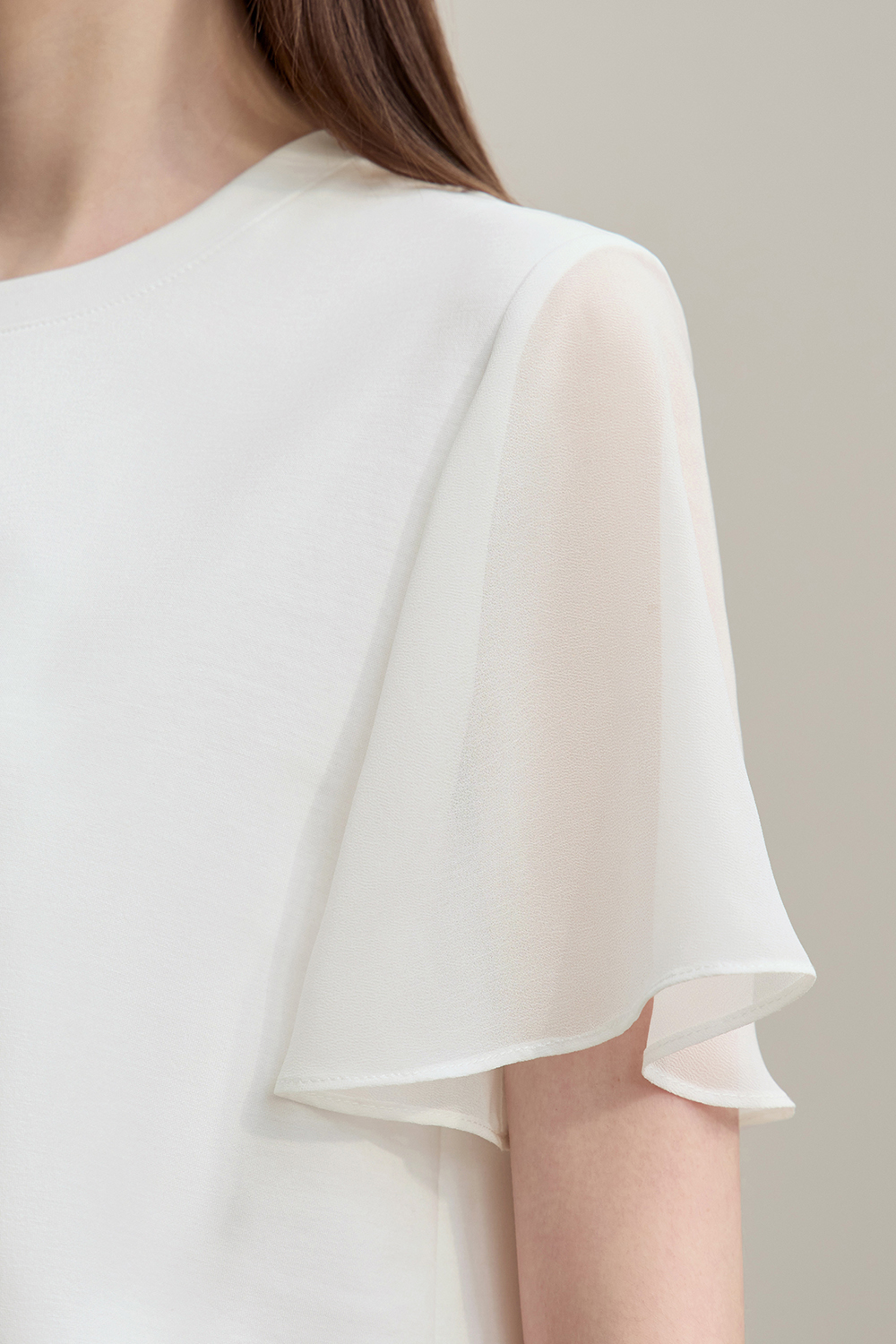 Perspective Mesh Splice Dress|AMII