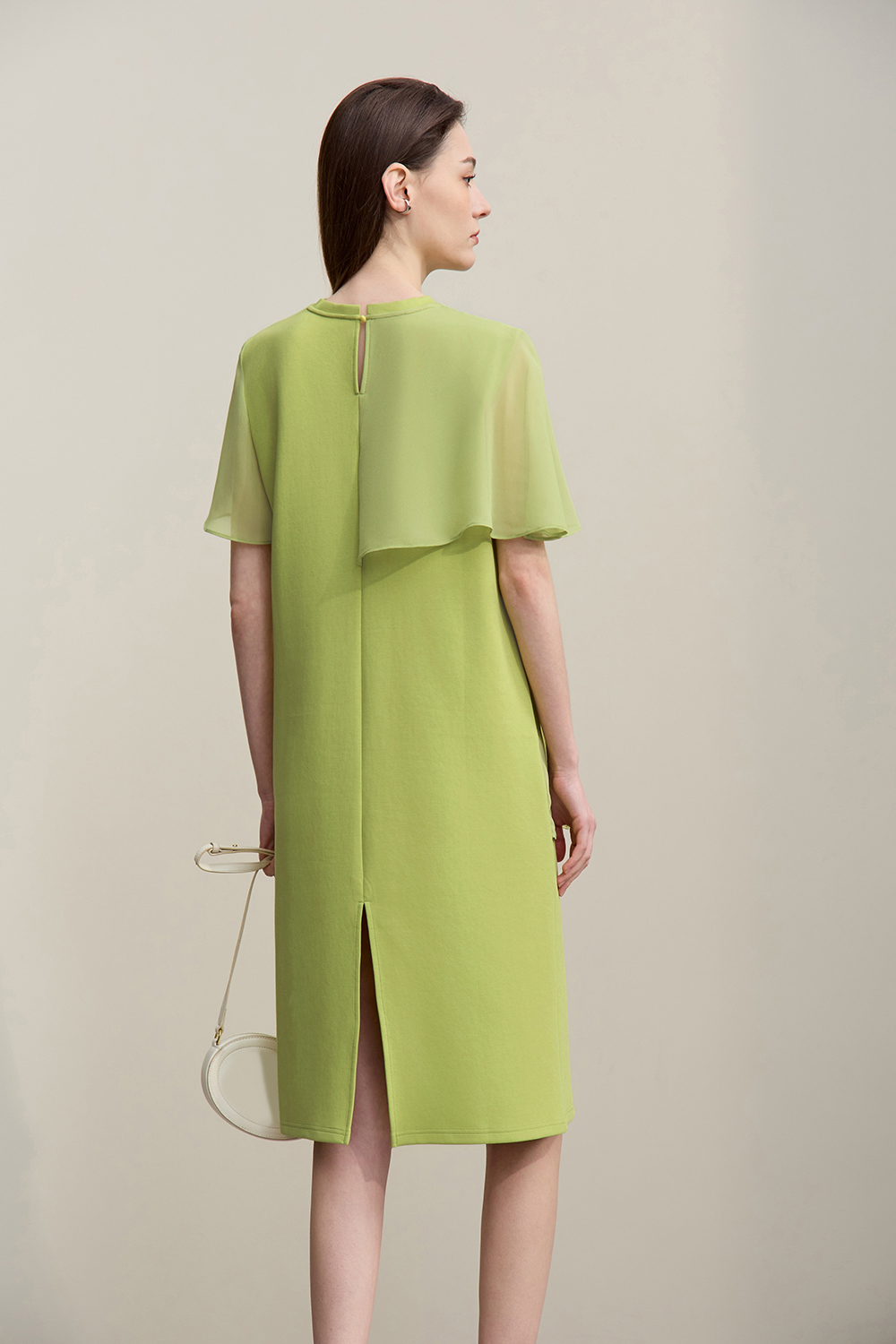 Perspective Mesh Splice Dress|AMII