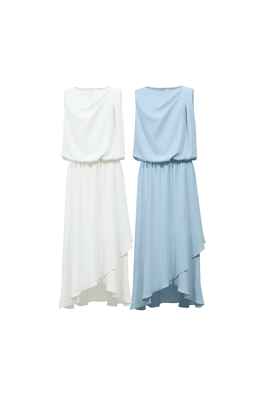Ruffled Chiffon Dress|AMII