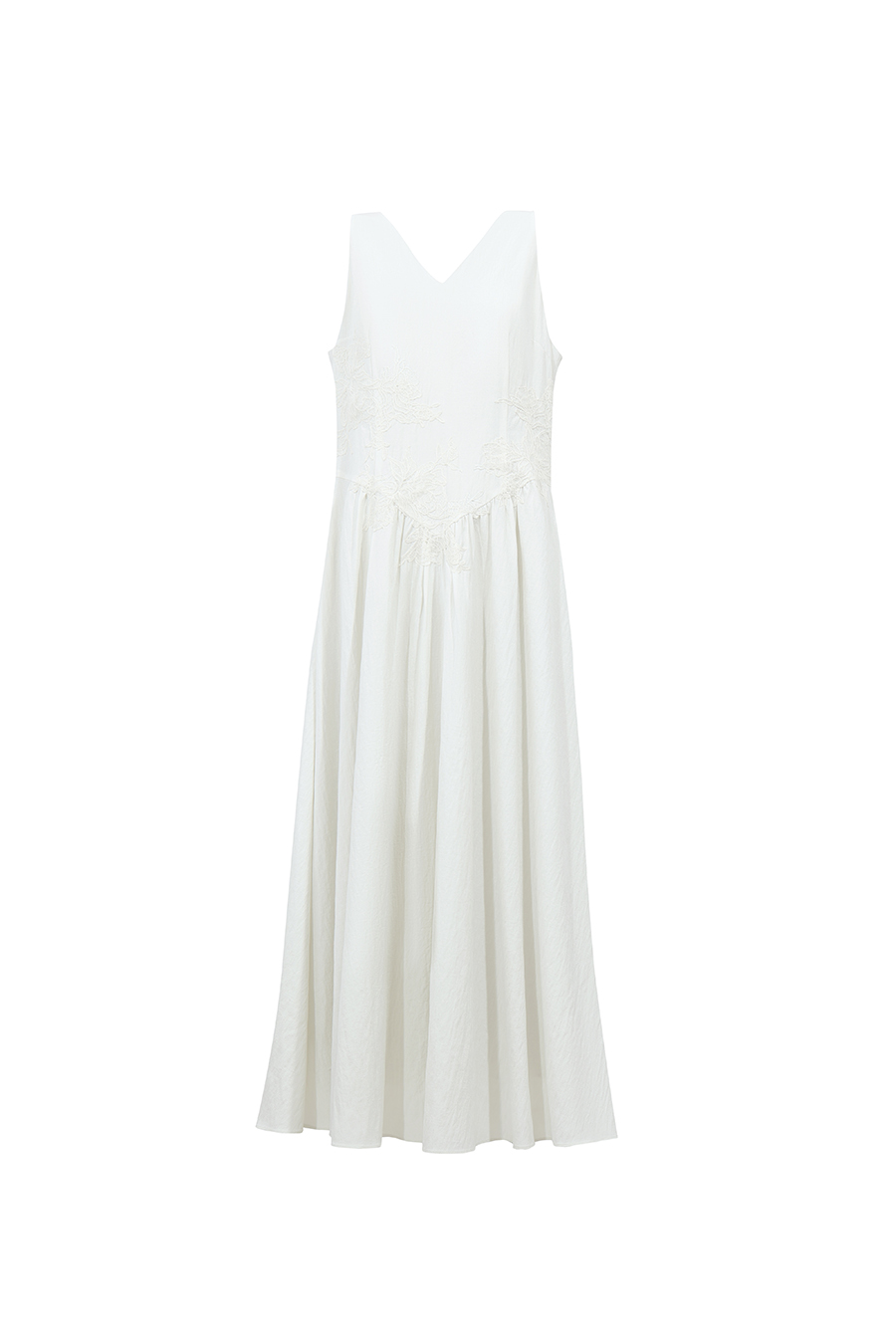 V-Neck Lace Spliced Dress