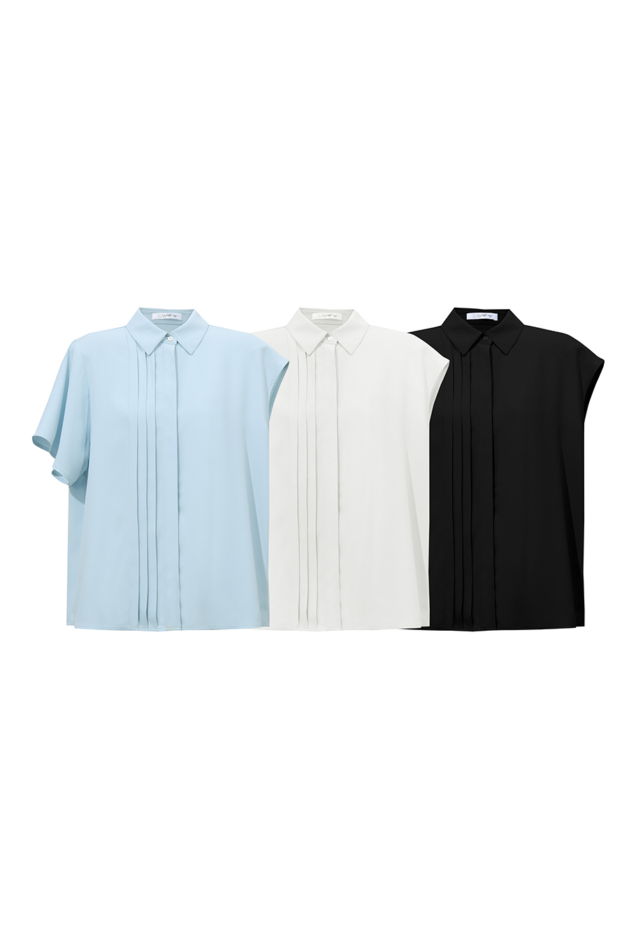 Asymmetric Sleeve Chiffon Blouse|AMII