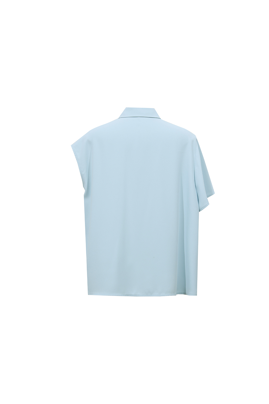 Asymmetric Sleeve Chiffon Blouse|AMII