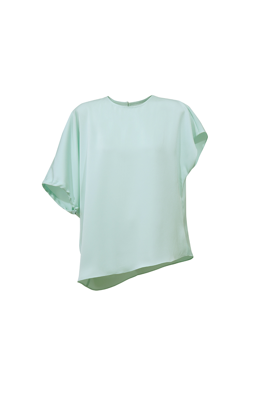Asymmetric Sleeve Chiffon Top