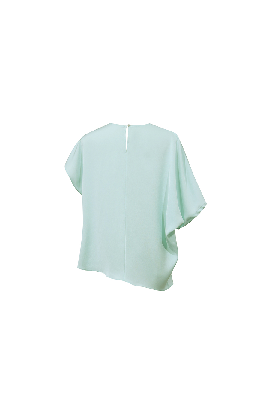 Asymmetric Sleeve Chiffon Top
