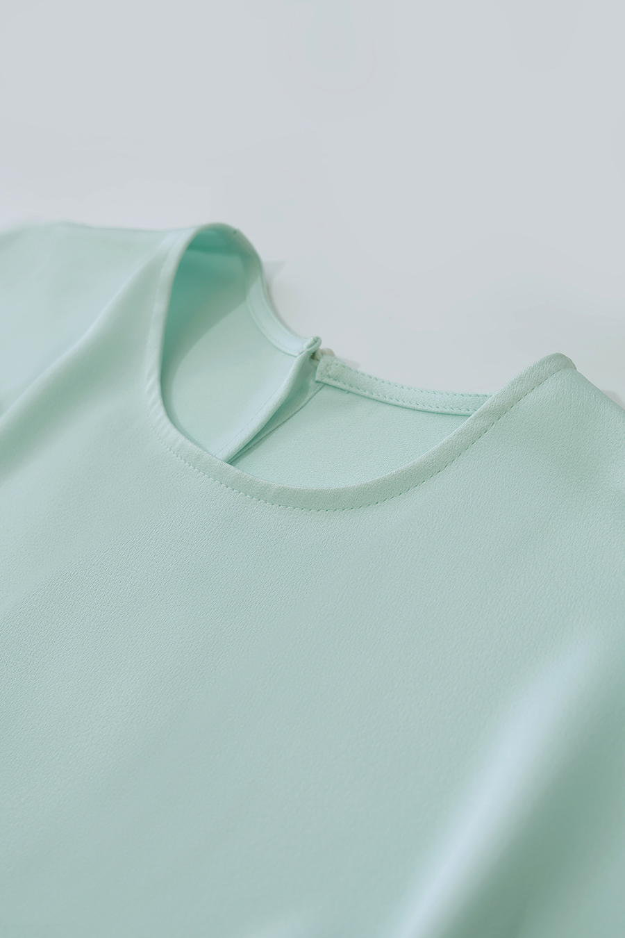 Asymmetric Sleeve Chiffon Top