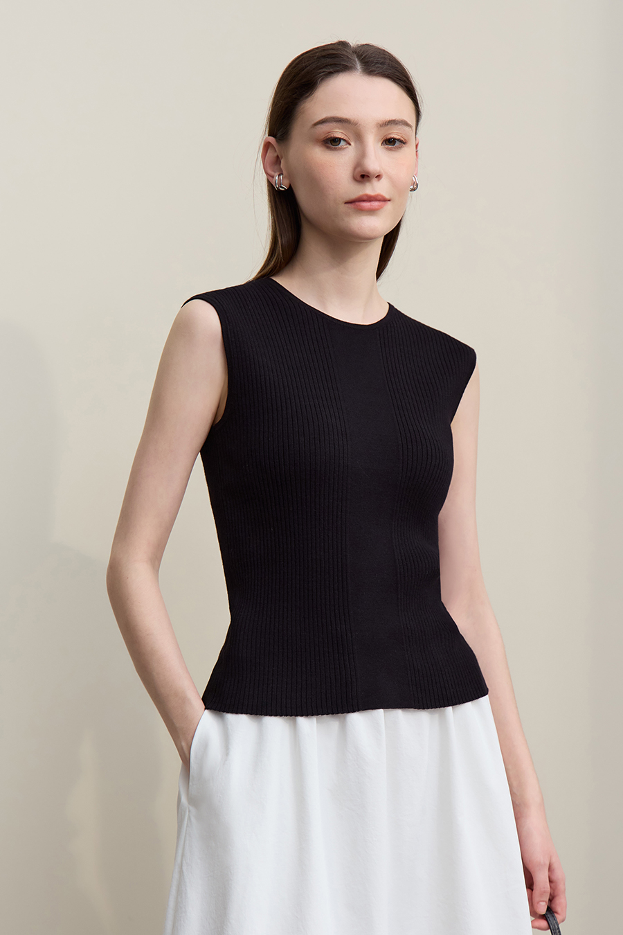 Reversible Knit Sweater|AMII