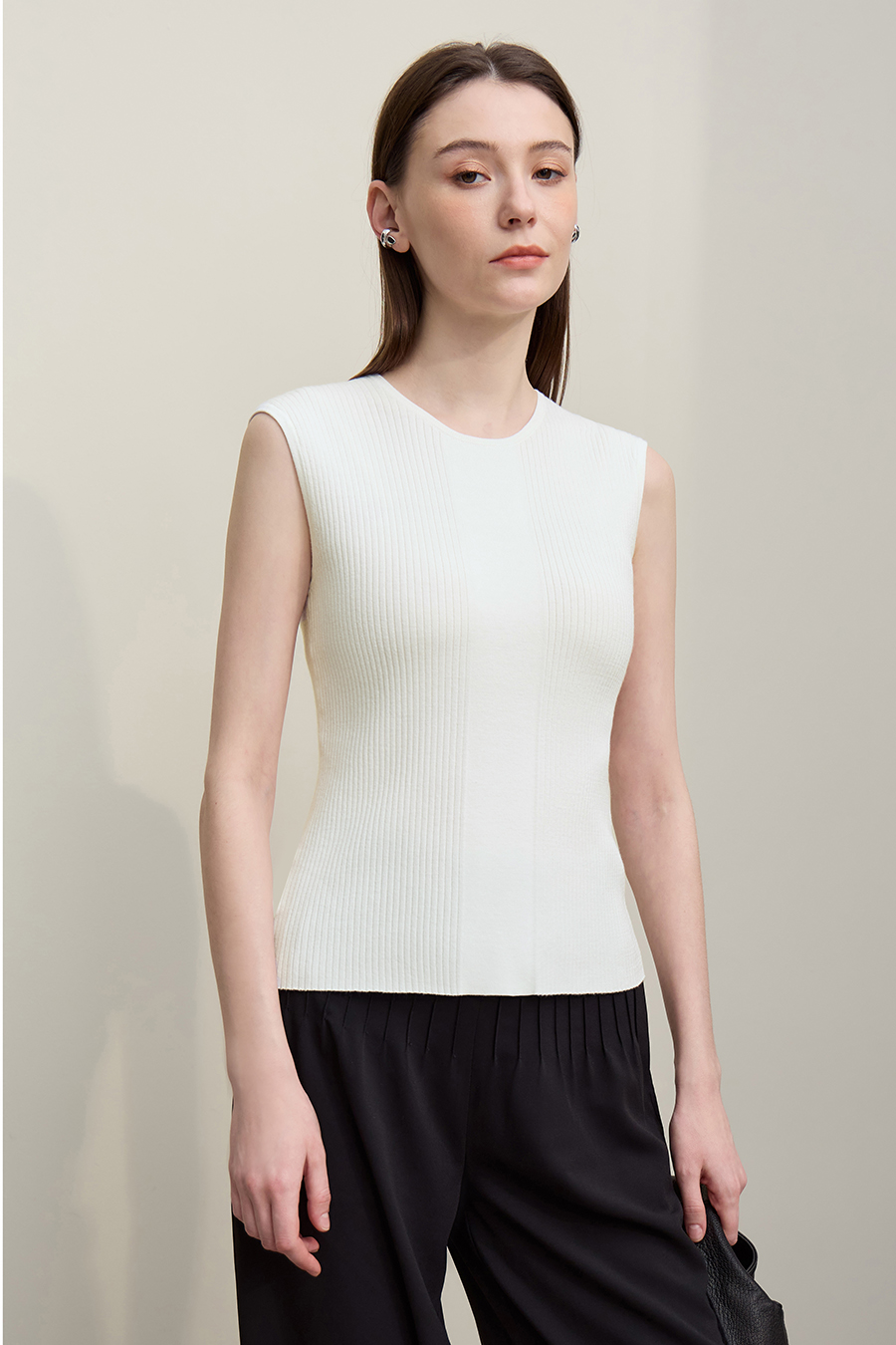 Reversible Knit Sweater|AMII