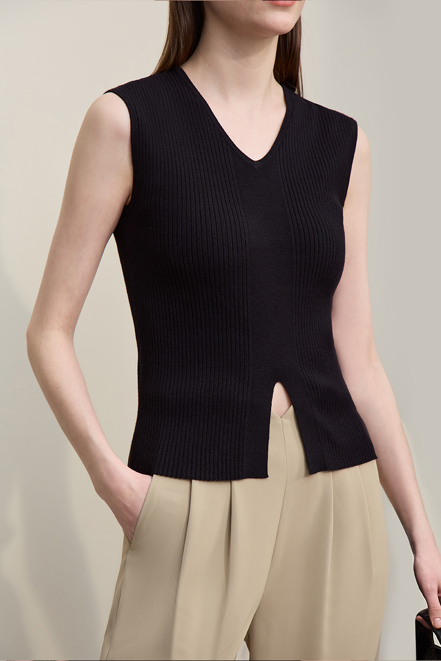 Reversible Knit Sweater|AMII