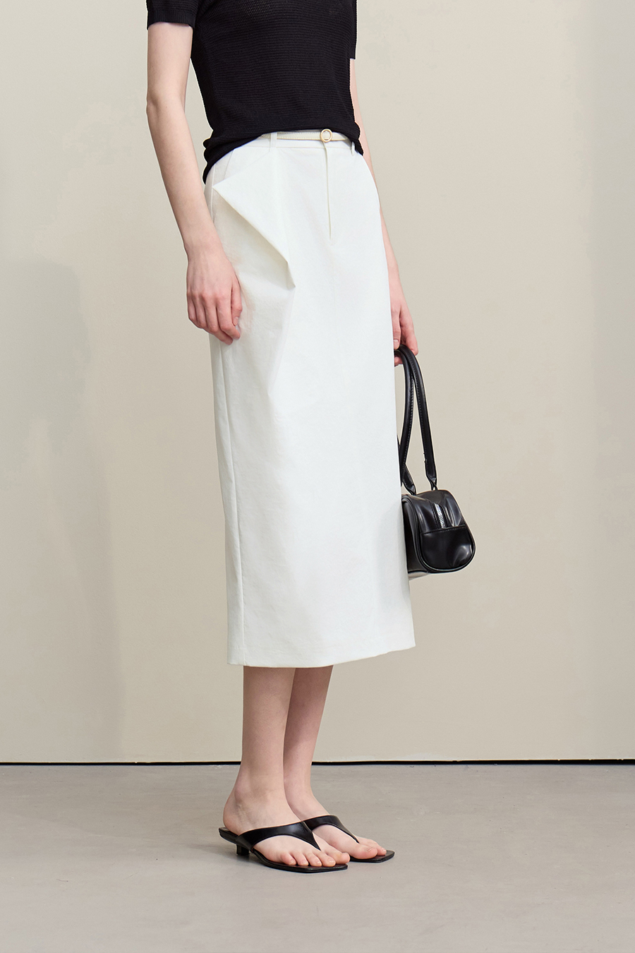 Irregular Pleated Skirt|AMII