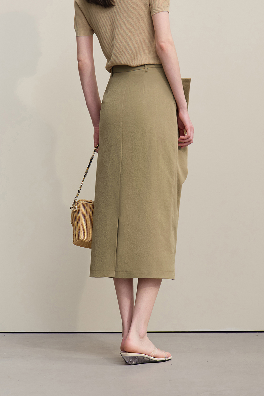 Irregular Pleated Skirt|AMII