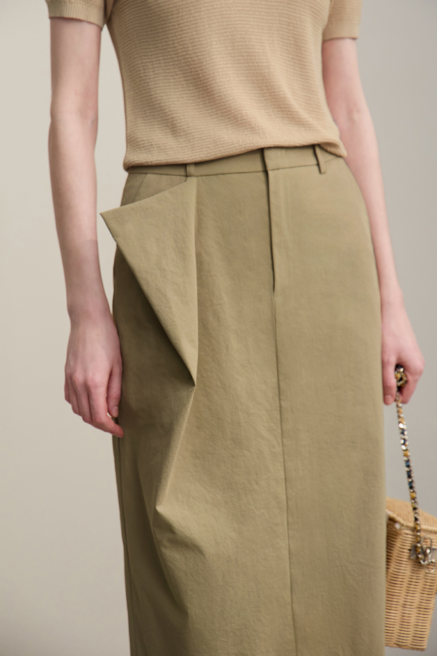 Irregular Pleated Skirt|AMII