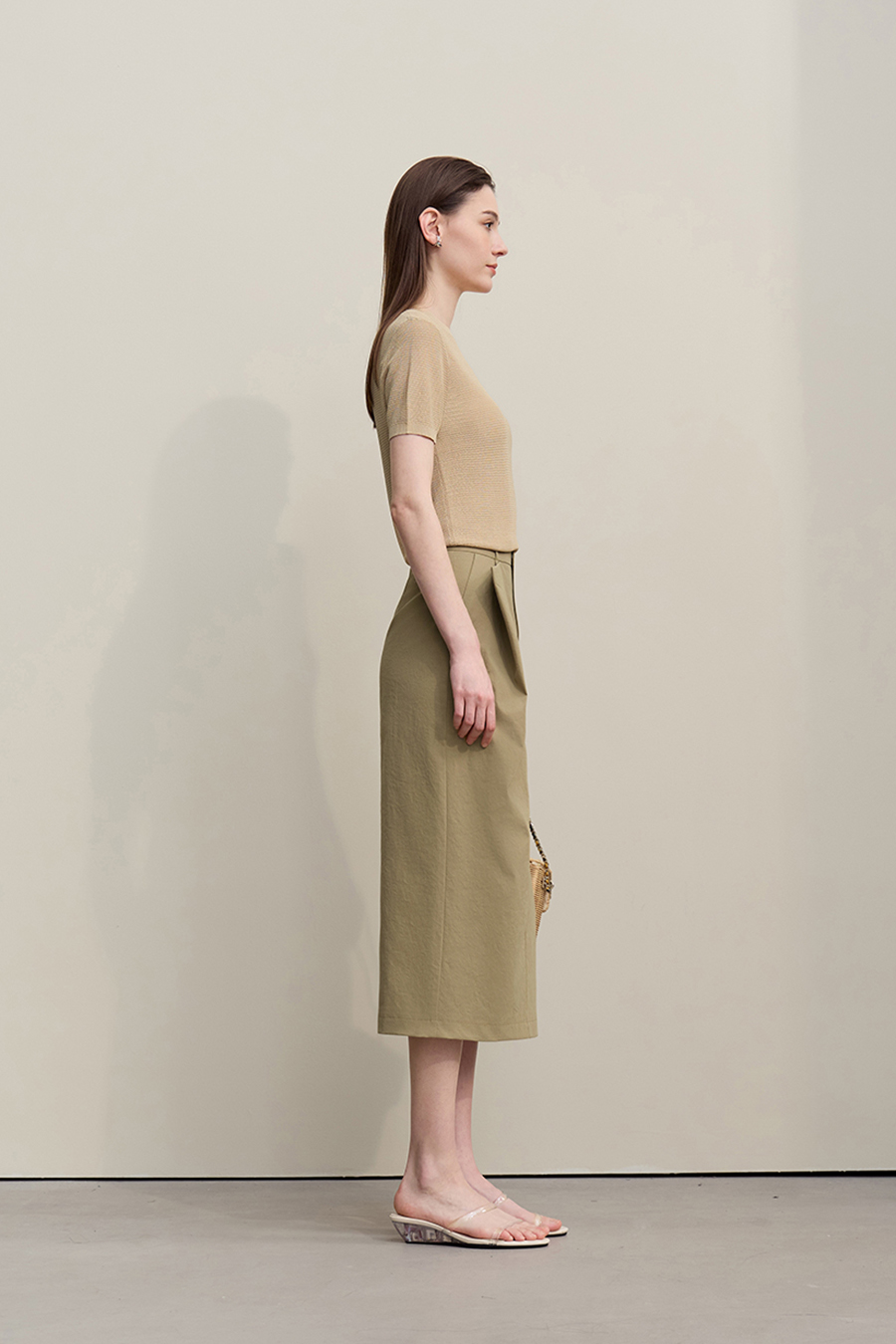 Irregular Pleated Skirt|AMII