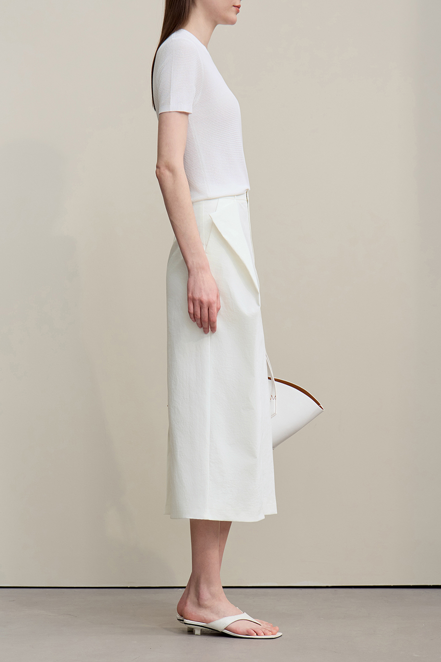 Irregular Pleated Skirt|AMII