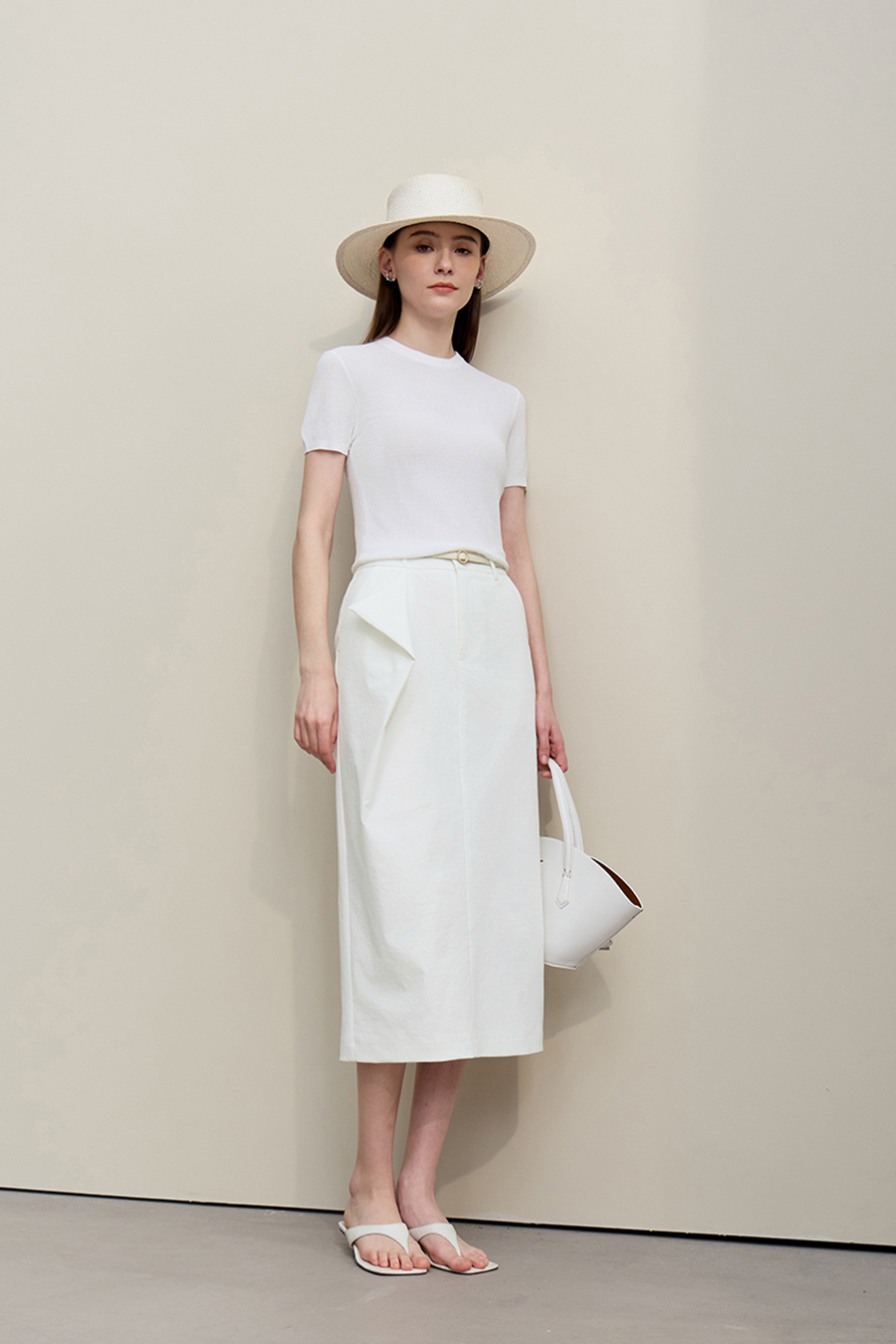 Irregular Pleated Skirt|AMII