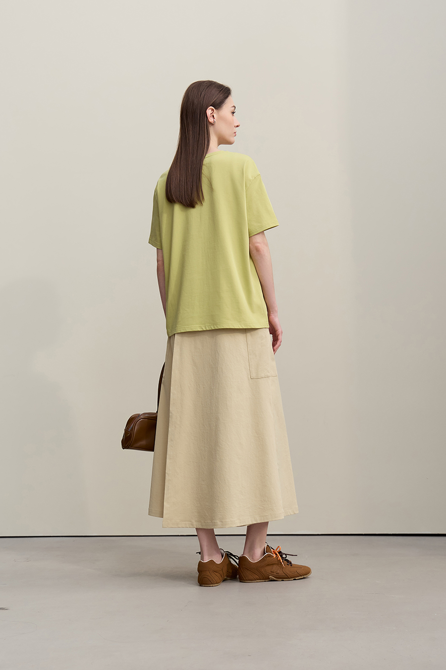 Running Stitch Printed T-shirt|AMII