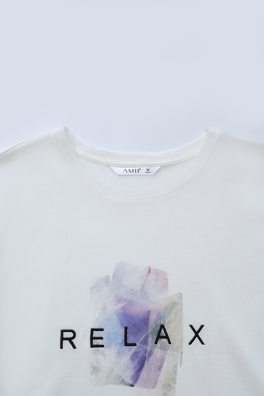 Running Stitch Printed T-shirt|AMII
