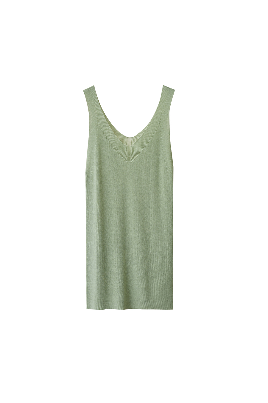 Double-twist yarn V-neck camisole|AMII