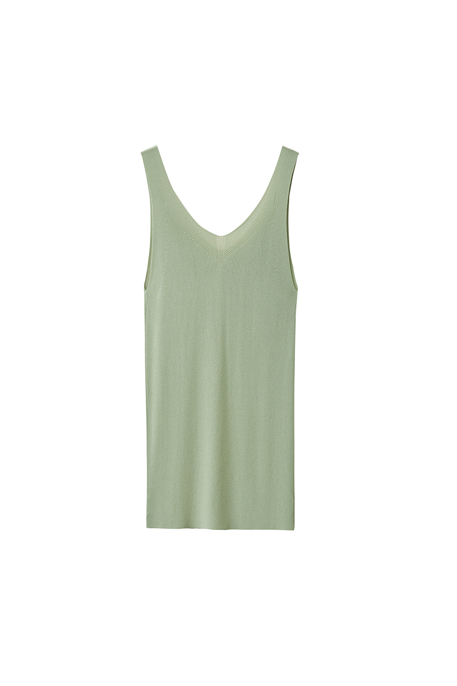 Double-twist yarn V-neck camisole|AMII