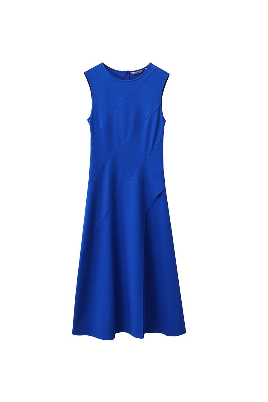 Crew Neck Waist-tied Dress