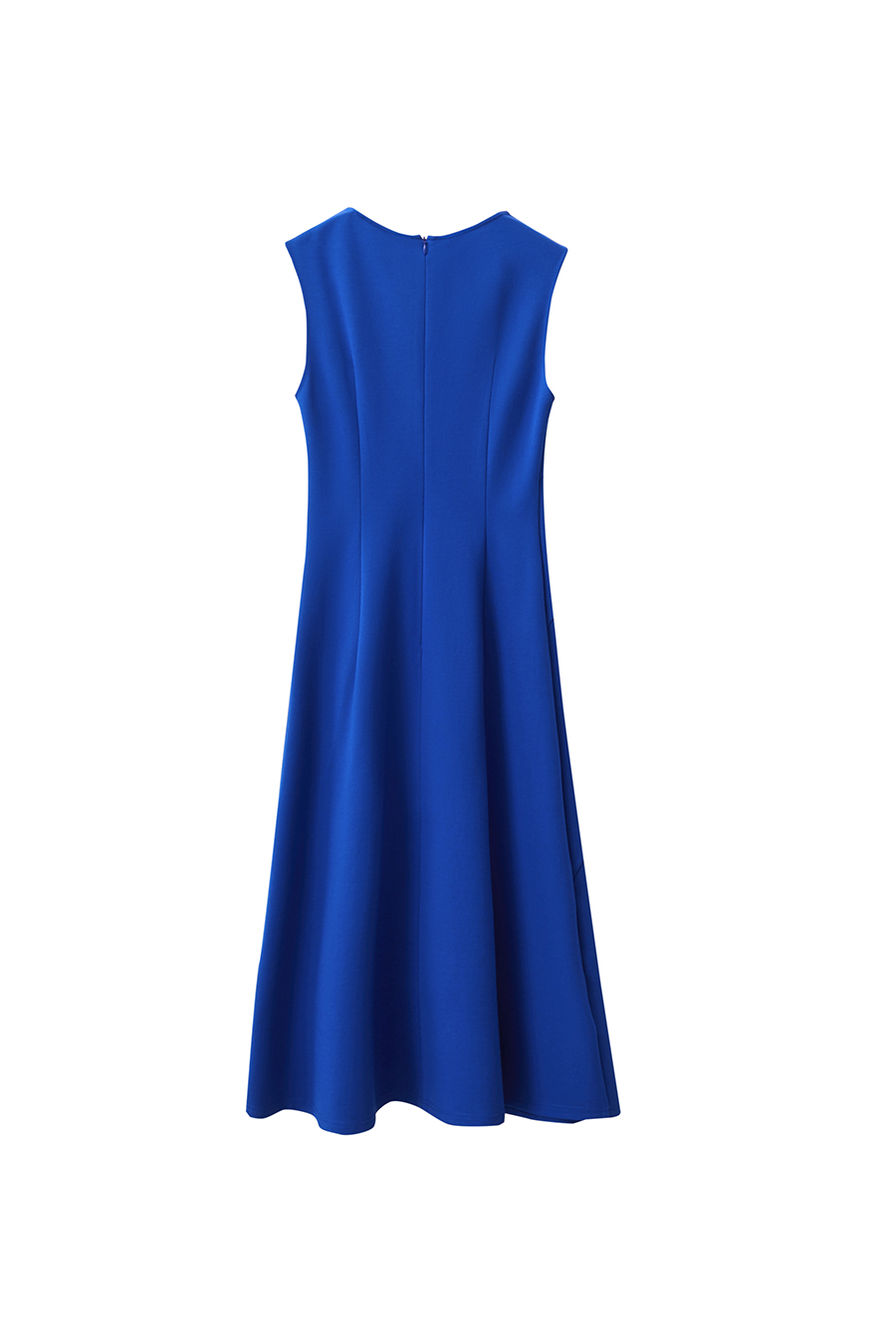 Crew Neck Waist-tied Dress