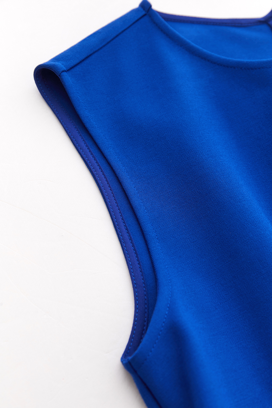 Crew Neck Waist-tied Dress