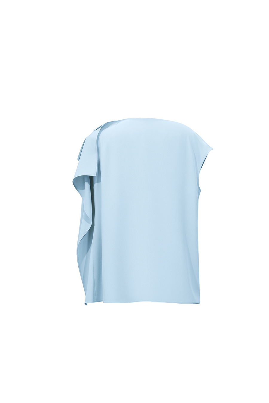 Asymmetrical Cut Chiffon Blouse|AMII